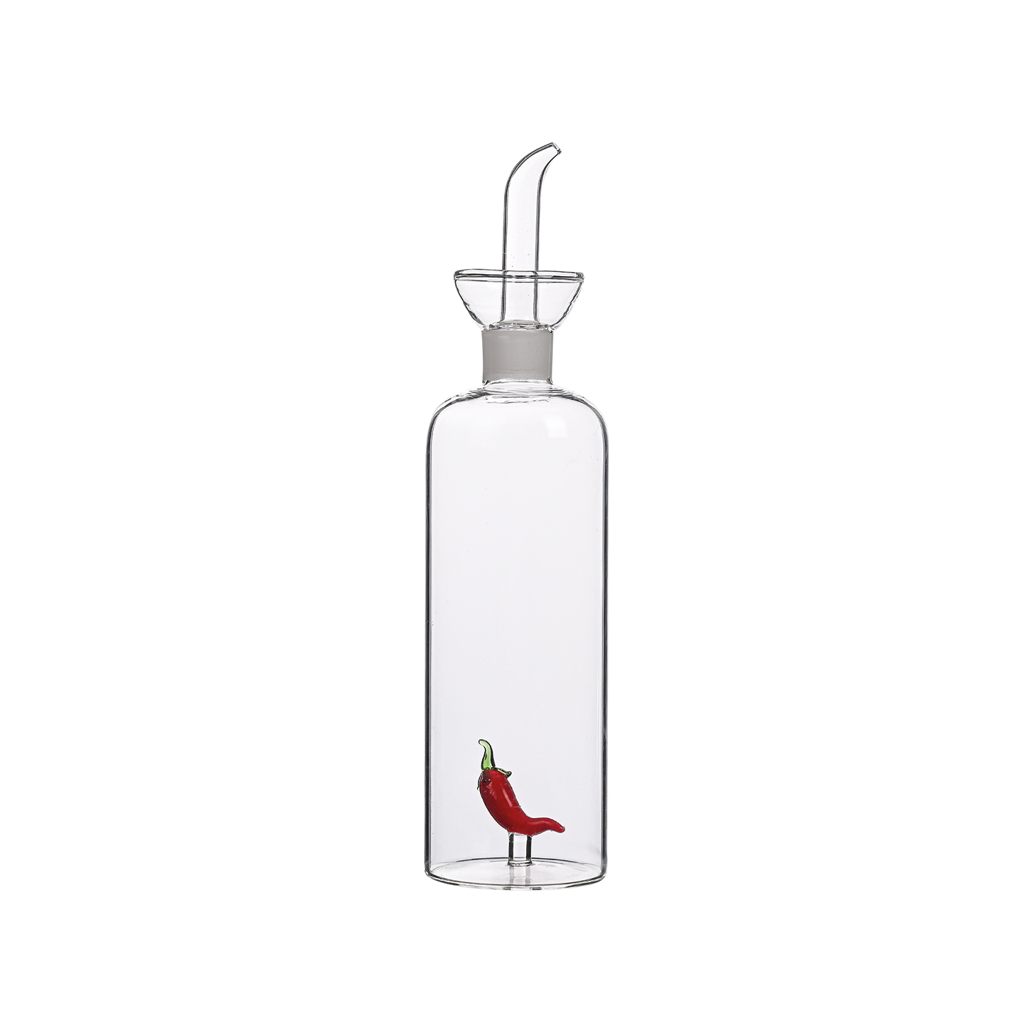Oliera in Vetro Borosilicato con peperoncino