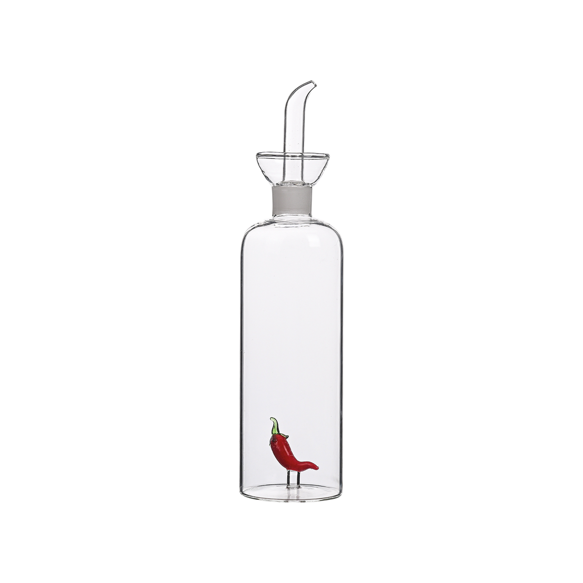 Oliera in Vetro Borosilicato con peperoncino
