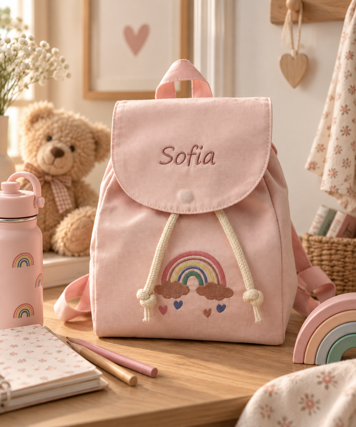 Zaino personalizzato con ricamo