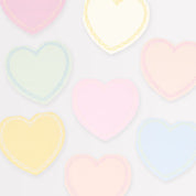 Tovaglioli piccoli a cuore (x16)