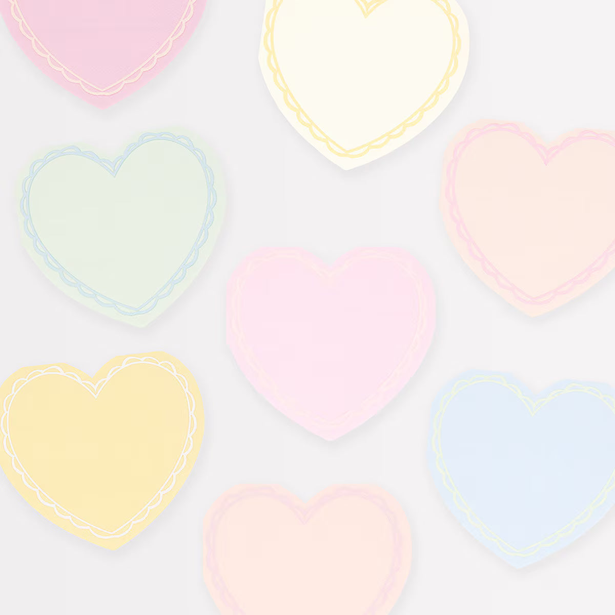 Tovaglioli piccoli a cuore (x16)
