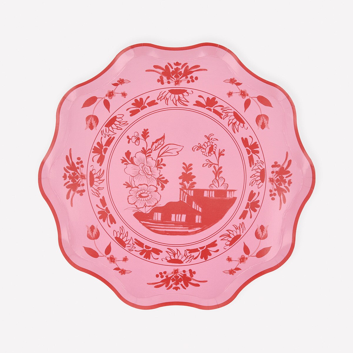 Piattini carta Vintage Rosso (x8)