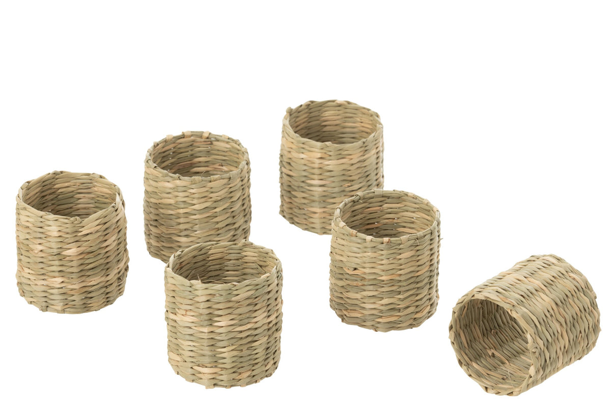 Portatovagliolo Naturale Set 6pz