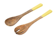 Set 2 Mestoli Per Insalata Legno Di Mango
