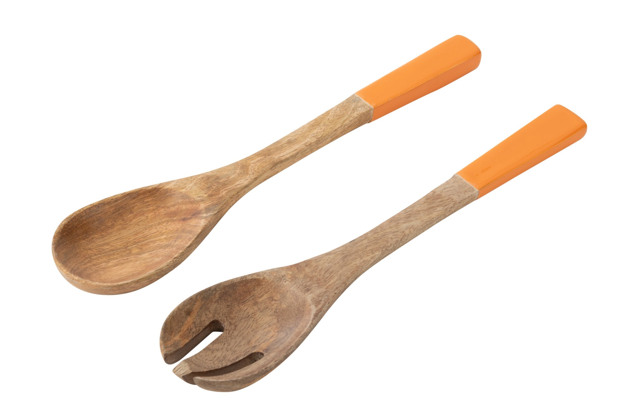 Set 2 Mestoli Per Insalata Legno Di Mango
