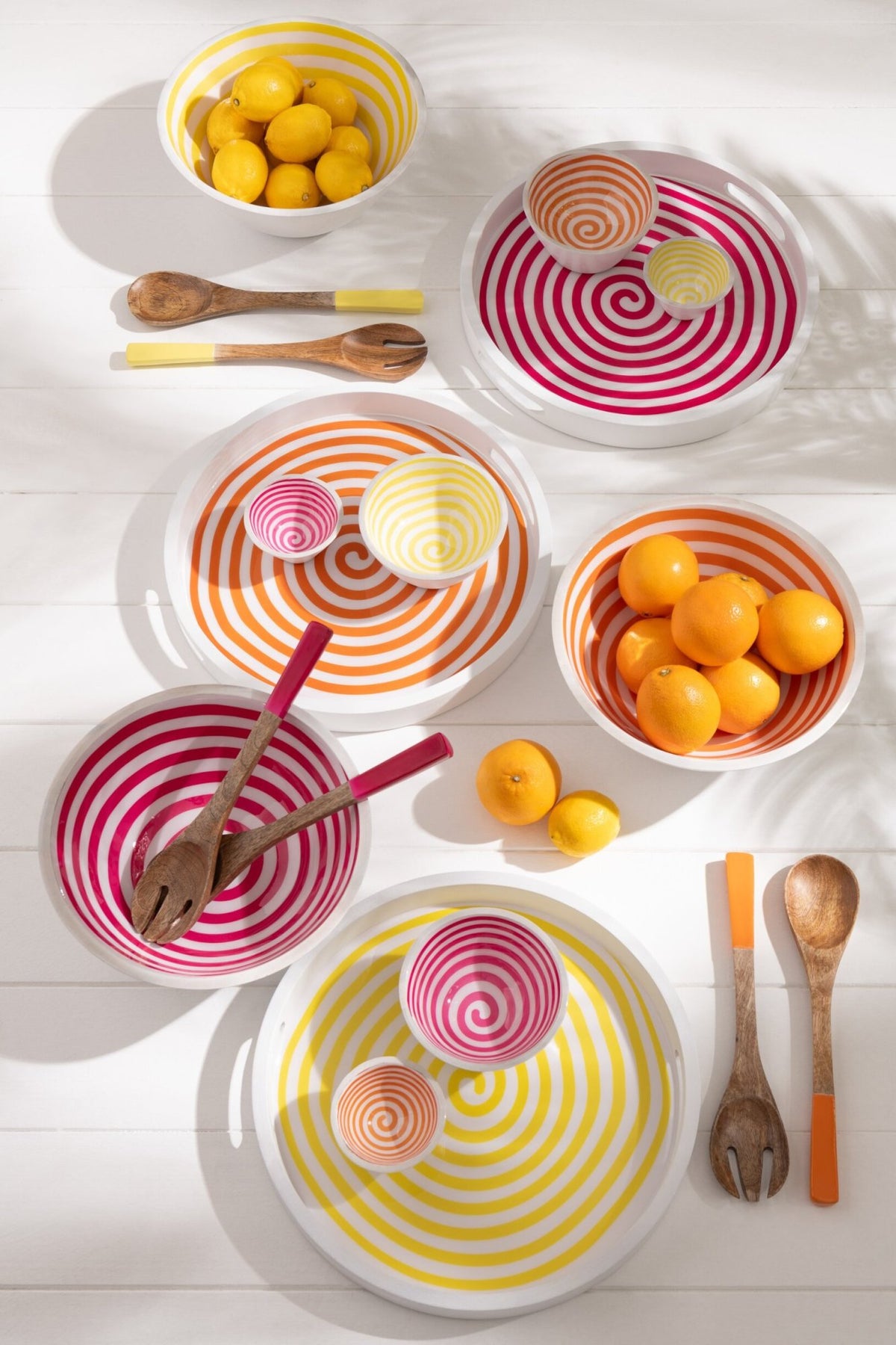Set 2 Mestoli Per Insalata Legno Di Mango