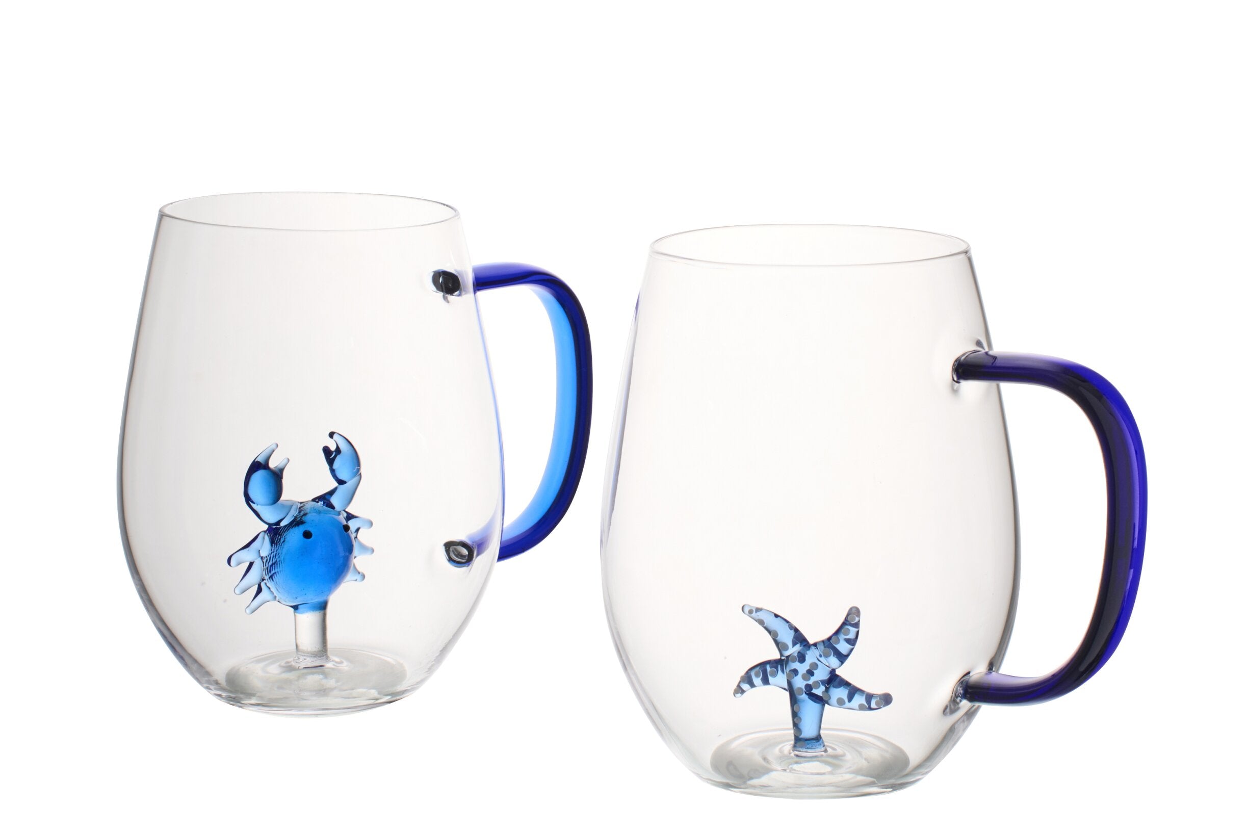 Tazza con Stella marina in vetro