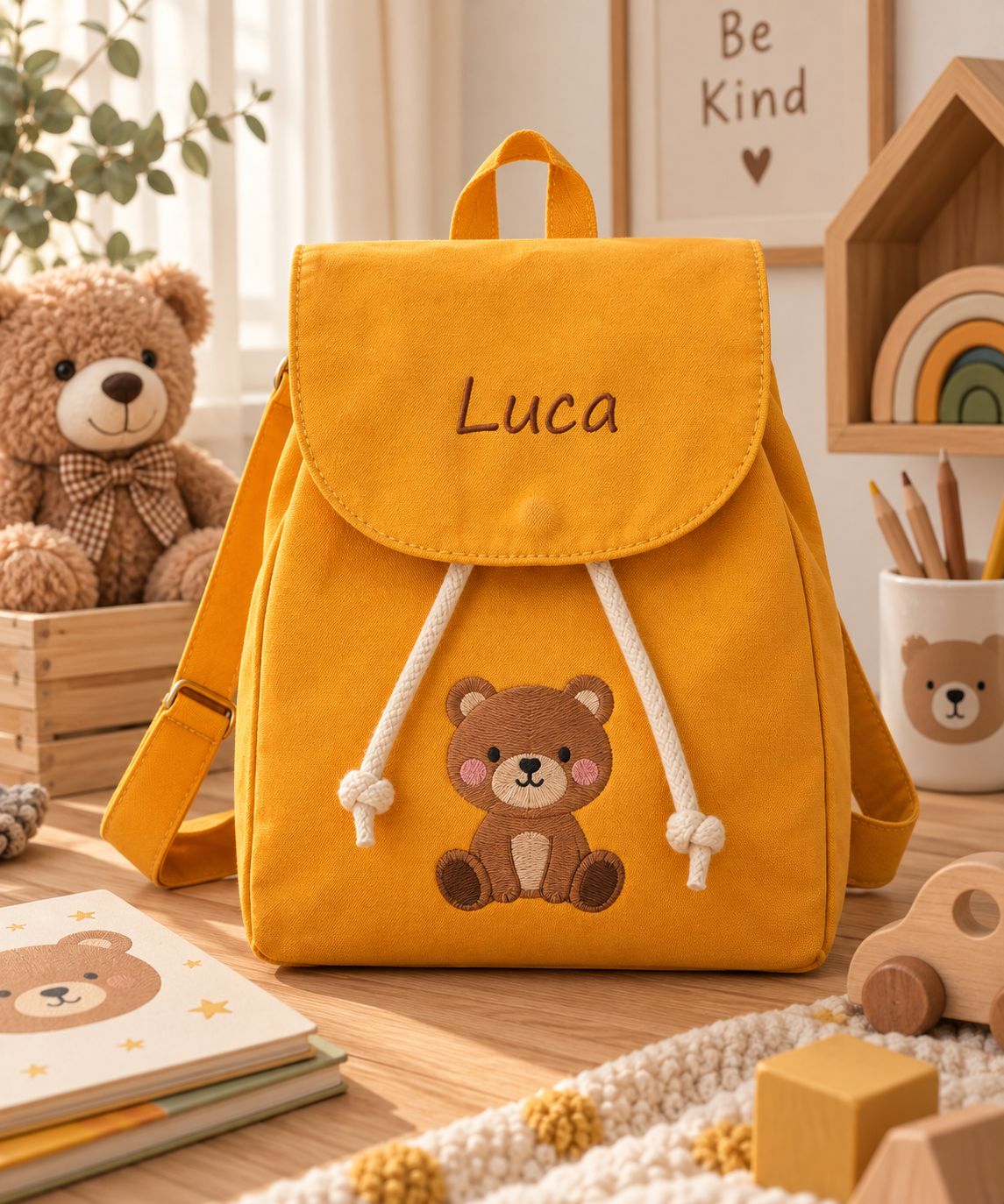 Zaino personalizzato con ricamo