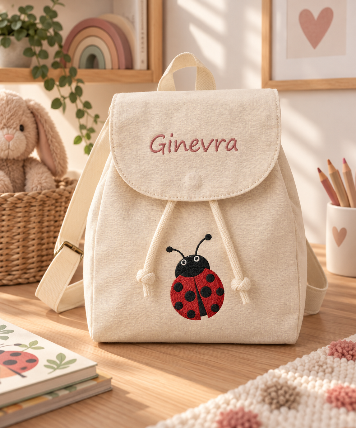 Zaino personalizzato con ricamo
