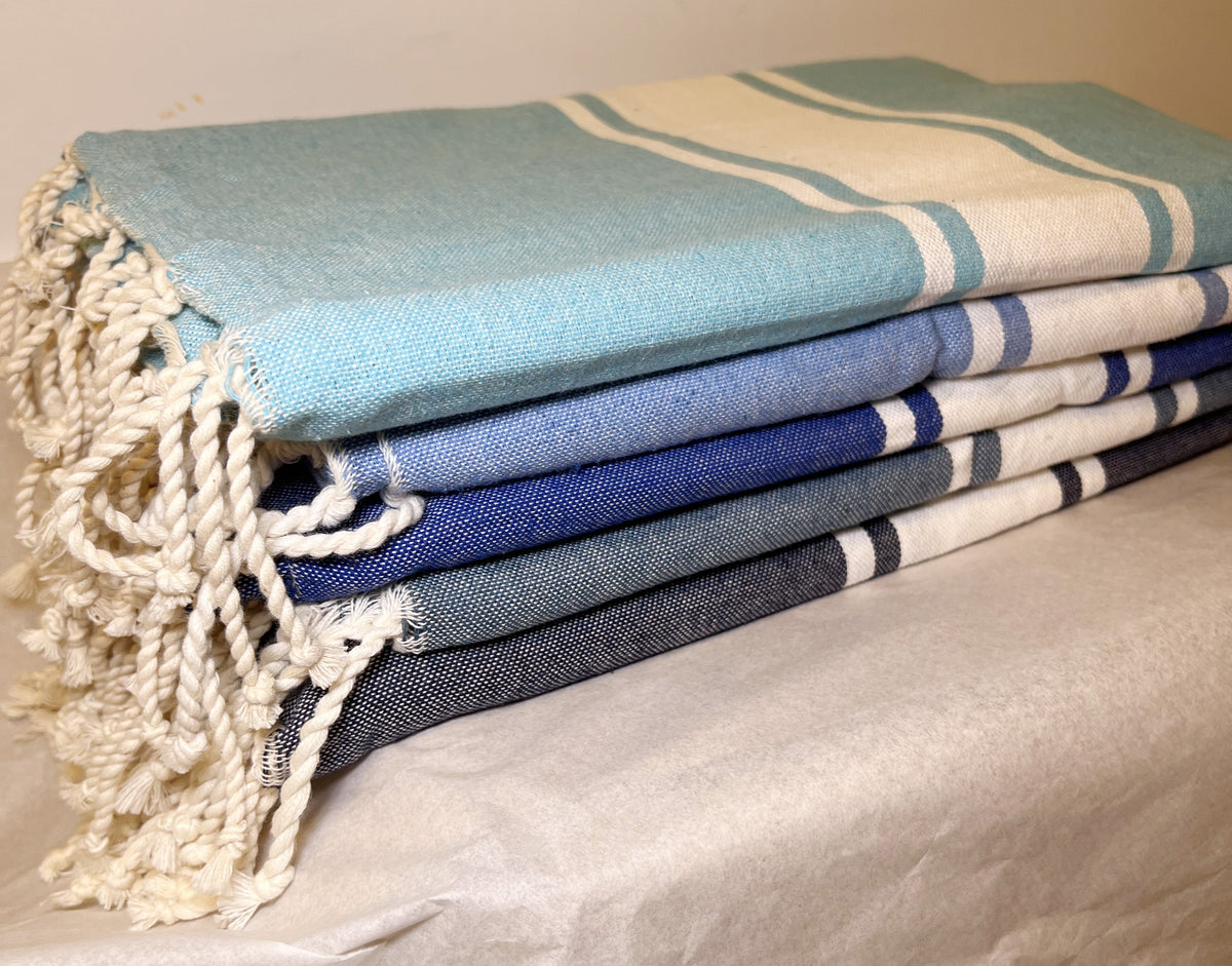 Telo Mare Fouta Classic Azzurro