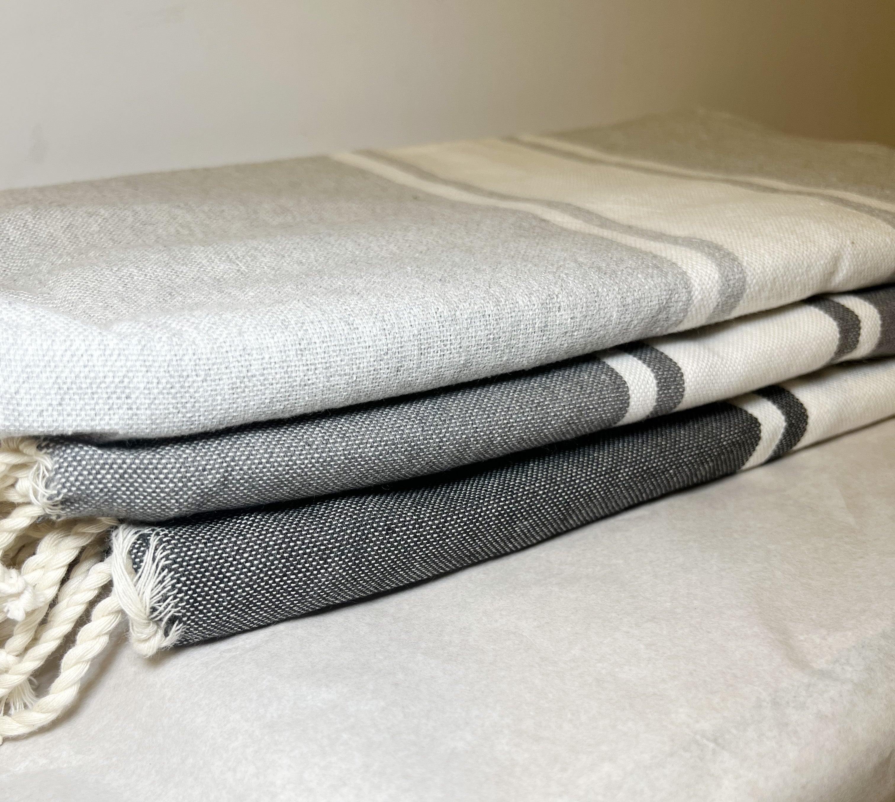 Telo Mare Fouta Classic Grigio chiaro