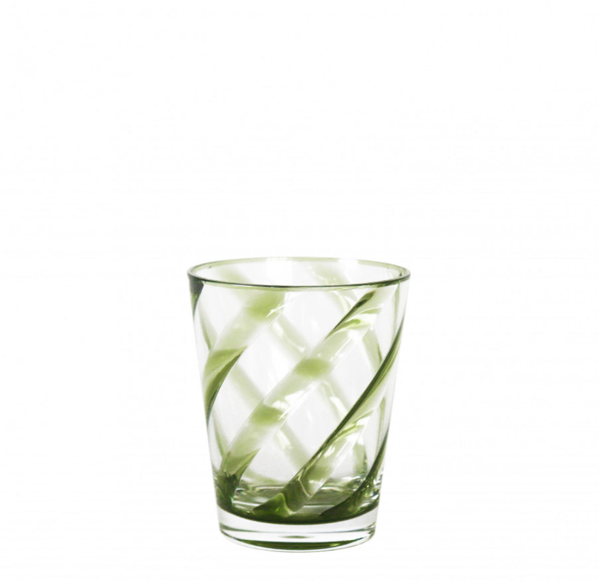 Bicchiere in Metacrilato con Spirale Verde Set 6pz