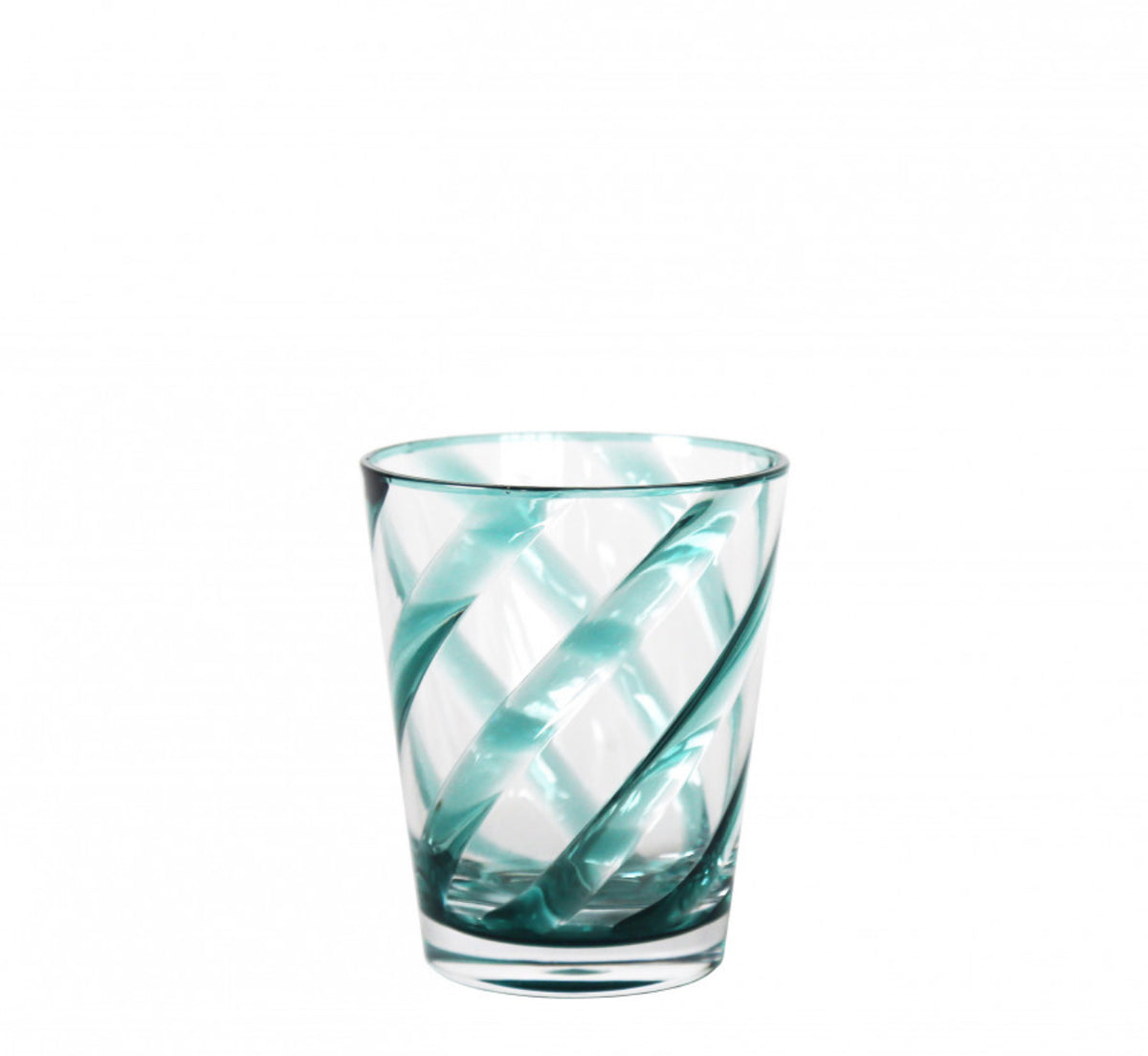 Bicchiere in Metacrilato con Spirale Turchese Set 6pz