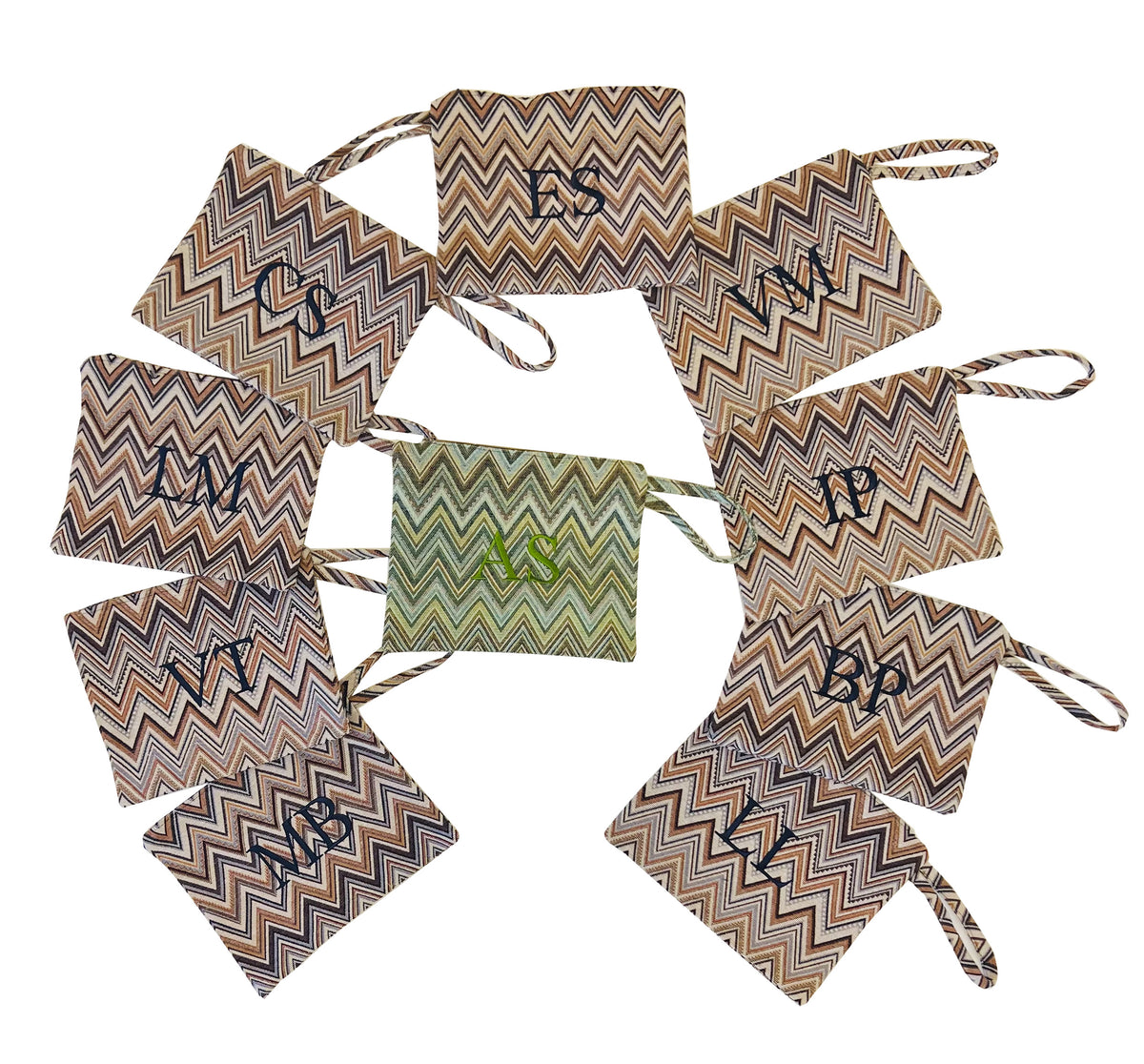 Pochette in tessuto zigzag - Edizione Limitata