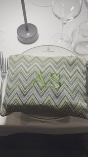 Pochette in tessuto zigzag - Edizione Limitata