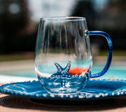 Tazza con Stella marina in vetro
