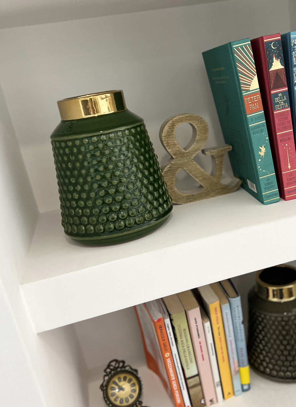 Vaso grande Verde e Oro
