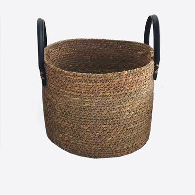 Cesto intrecciato naturale medio