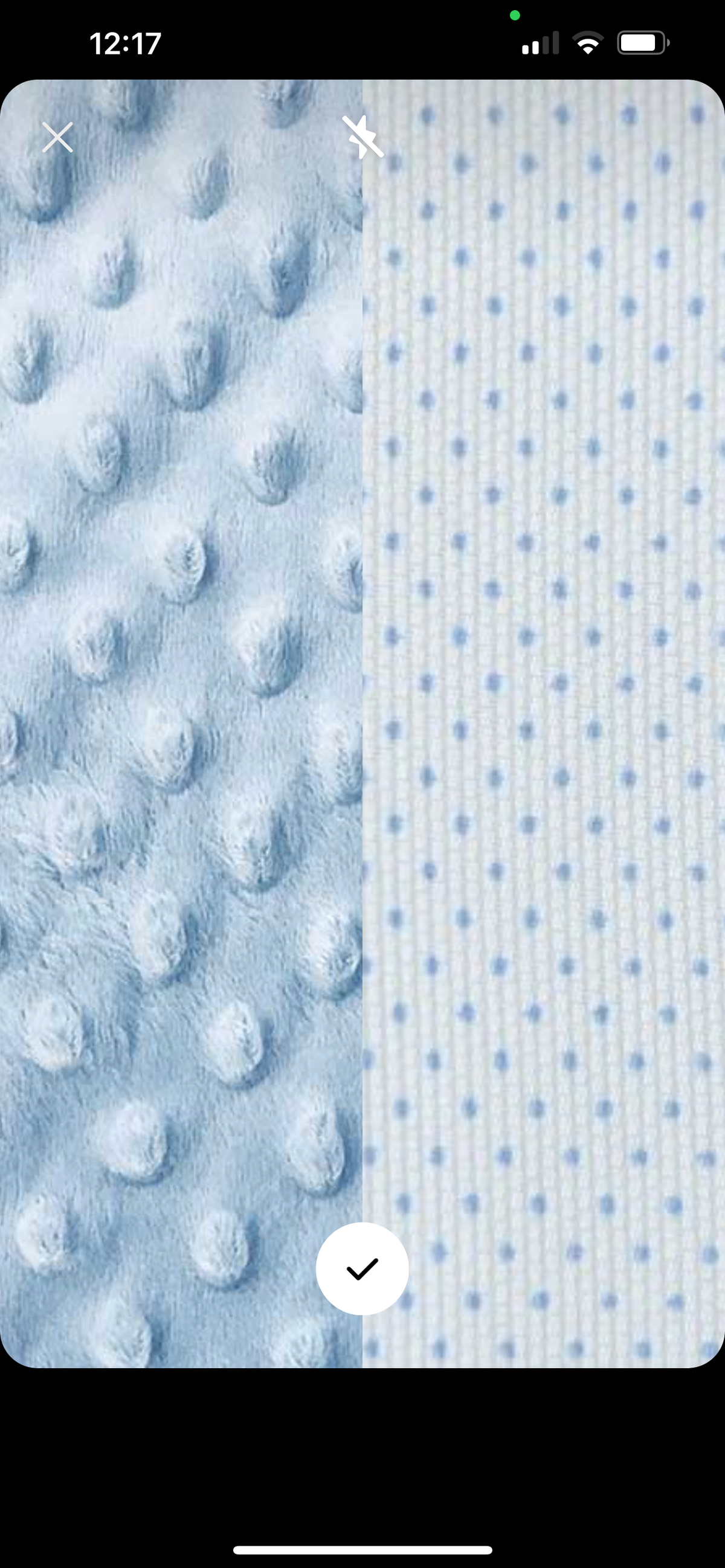 Coperta Azzurra con tessuto Minky personalizzata