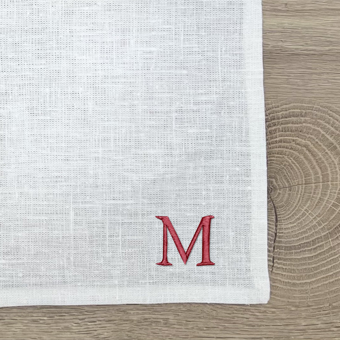 Tovagliolo Lino Grezzo Personalizzato 40x40 cm