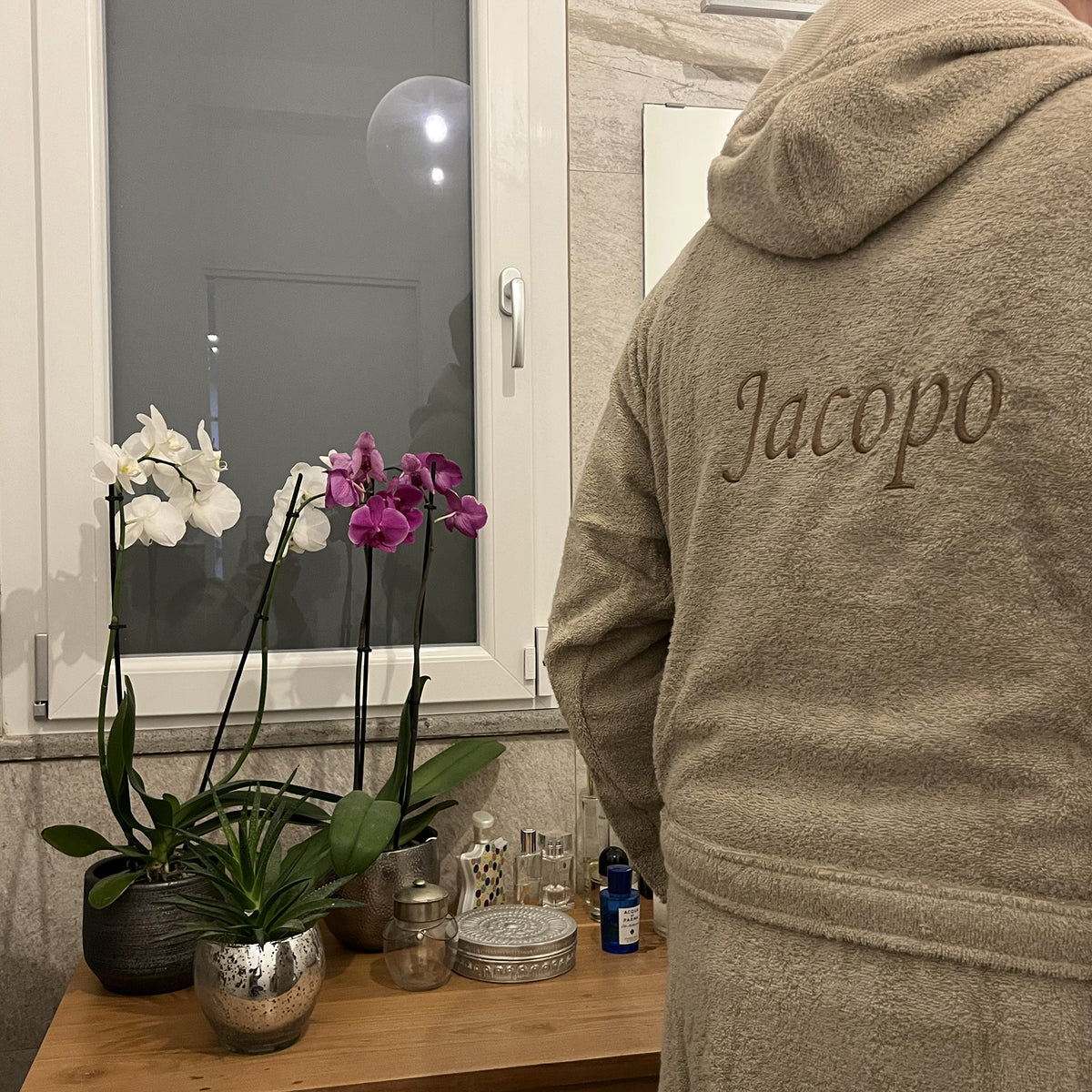 Accappatoio spugna adulto personalizzato