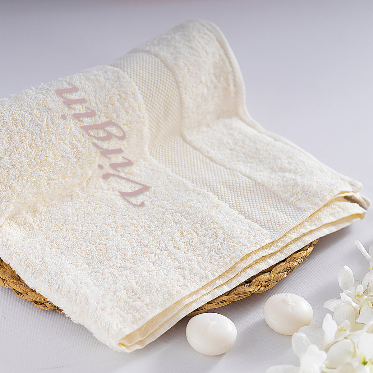 Telo bagno spugna Tinta unita con personalizzazione